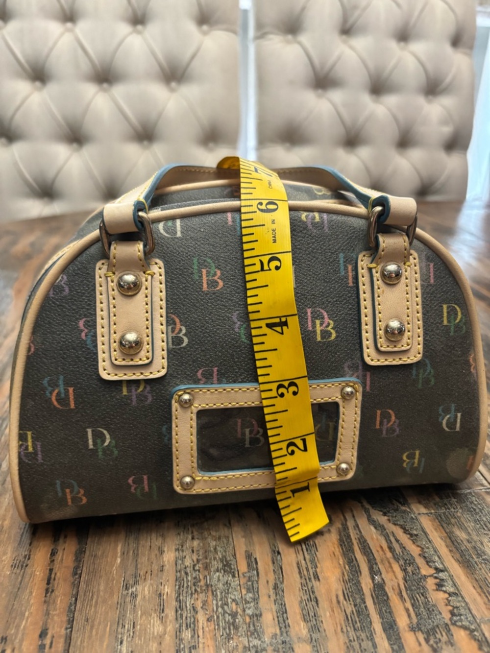 Dooney & Bourke Signature Mini Bowler Bag - Picture 14 of 16